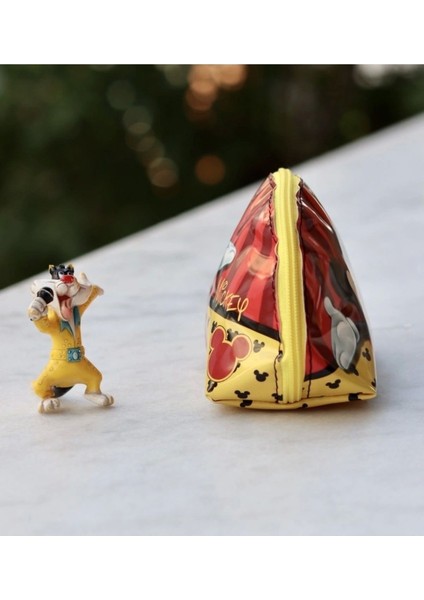 Renkli Mickey Mouse Makyaj ve Süs Çantası, Şahmat Temalı, Eğlenceli ve Şık Tasarım fiyatları