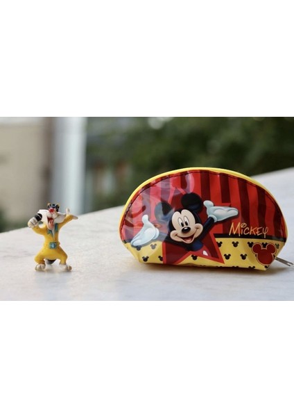 Renkli Mickey Mouse Makyaj ve Süs Çantası, Şahmat Temalı, Eğlenceli ve Şık Tasarım modelleri