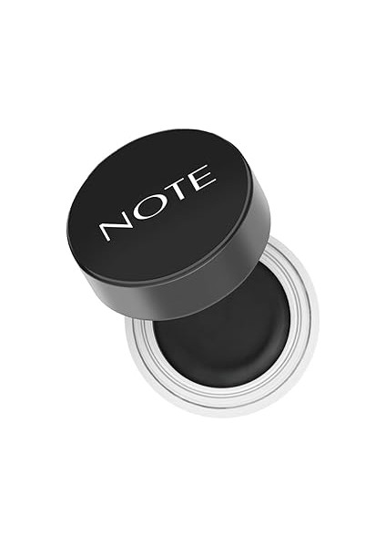 Note Gel Liner Mat Bitişli Suya Dayanıklı Kalıcı Jel Eyeliner, Siyah