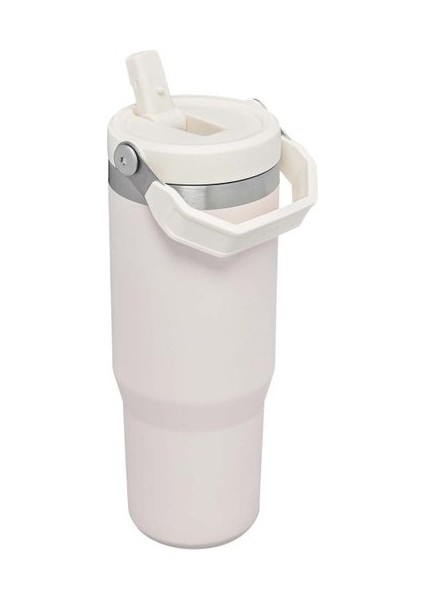 Kişiselleştirilebilir The Iceflow Flip Straw Pipetli Termos Bardak 0,89 Lt Açık Pembe fiyatları