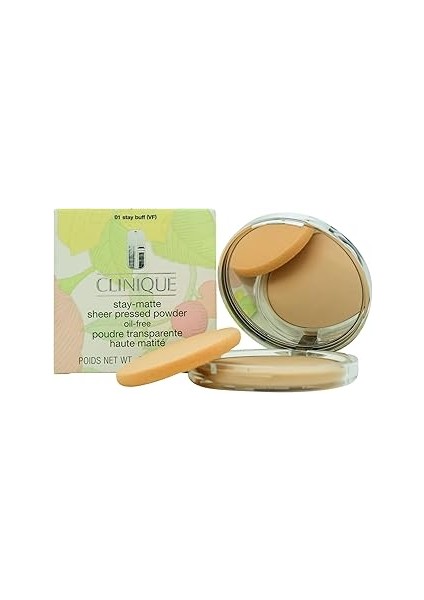 Stay Matte Sheer Pressed Powder Oil Free 01 Pudra 1 Paket (1 x 7.6 G)