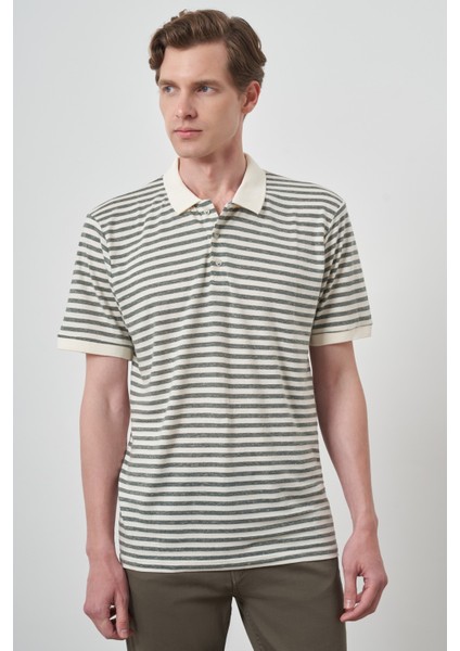 Erkek Çağla Yeşili Trend Polo Yaka T-Shirt modelleri