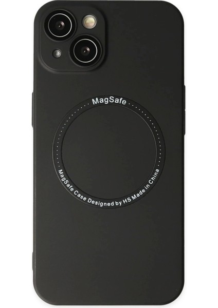 Newface iPhone 14 Plus Kılıf Jack Magneticsafe Lens Silikon - Siyah