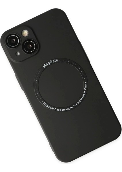 Newface iPhone 14 Plus Kılıf Jack Magneticsafe Lens Silikon - Siyah modelleri