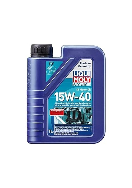 Liqui Moly Marine 4t Motor Yağı 15W-40 1 Litre Otomotiv Bakım Ürünü