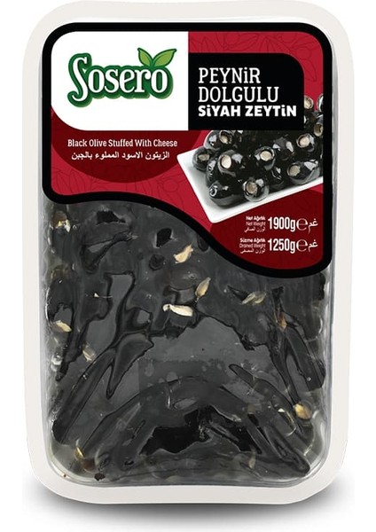 Peynir Dolgulu Siyah Zeytin 1250 gr Tabak fiyatları