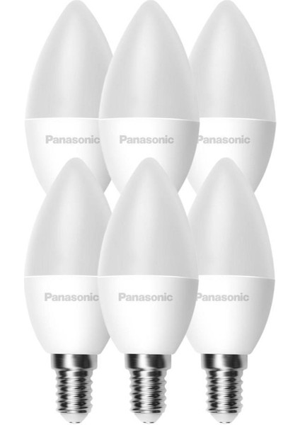 4,9W (40W) LED Mum Ampul Günışığı - 4000K E14 6 Adet