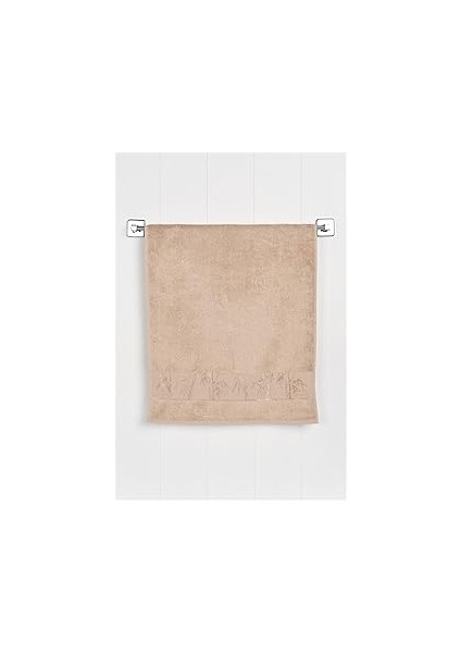 Favora Nurpak Yüz Havlusu 50X90 - Vizon FVORANM849