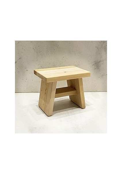 Shark Anatolia Sedir Ahşap Banyo Taburesi Oturak Orta Boy