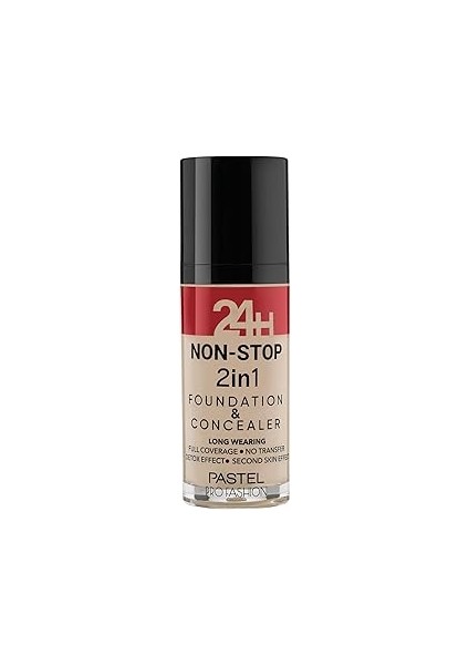 24 H Non-Stop 2 In 1 Fondeten Concealer NO:601