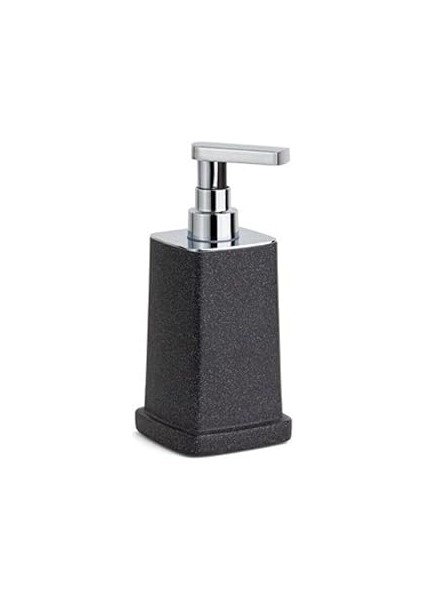 System Sıvı Sabunluk Siyah/krom Renk 195X95X87 mm