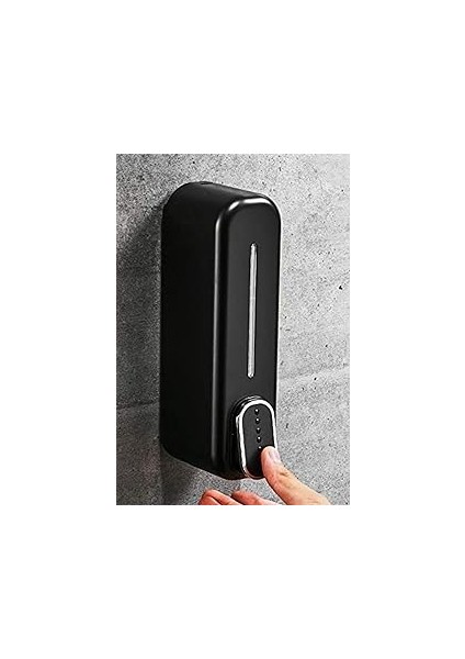 Siyah Duvara Monte Sıv Sabunluk Dispenser 300 ml Lisinya Alithestereo
