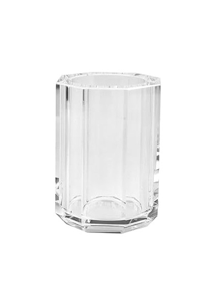 System Cyrstal Bath Accessory Tooth Mug Transparent Gümüş Tek Ebat BA2049 007 C1