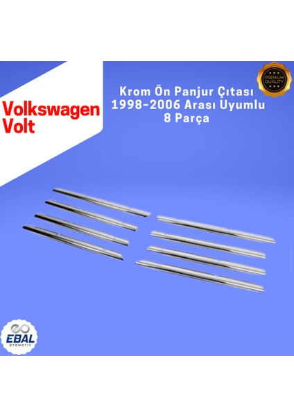 Vw Volt Krom Ön Panjur 8 Prç. 1998-2006 P. Çelik modelleri