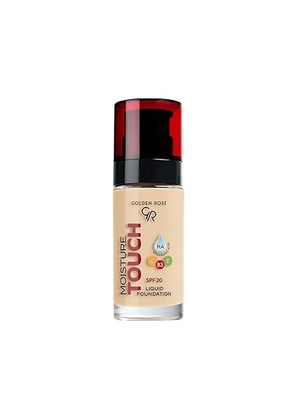 Rose Moisture Touch Liquid Foundation SPF20 No: 106 Nemlendirici Etkili Fondöten