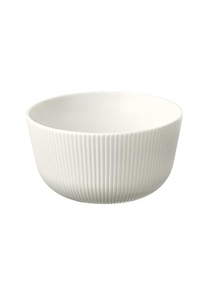 2 Li Kase Seti Beyaz Renk Meridyendukkan 13 cm Zarif-Modern Salata,yemek Kasesi