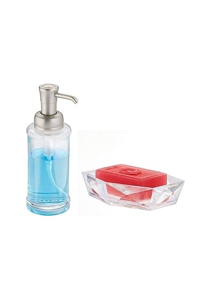 Bosphorus Homi Sivi Sabunluk ve Sabunluk 2 Li̇ Banyo Seti̇