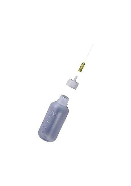 2 Adet 50 ml Ölçekli Makine Yağı Yağlama Lehim Akı Sıvı Tutkal Alkol Şişesi Şırıngalı Damlalık Şişe