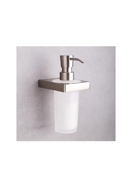System Flat Duvara Monte Sıvı Sabunluk Saten Rengi 175X94X78 mm