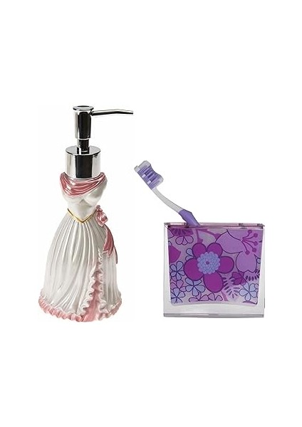 Bosphorus Homi Sivi Sabunluk,di̇ş Firçalik 2 Li̇ Banyo Seti̇,lady ve Pembe Çi̇çekli̇