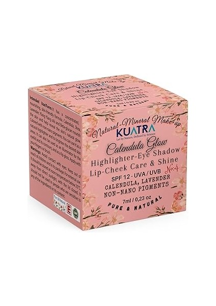 Kuatra Calendula Glow Doğal Içerikli Nemlendirici - Antioksidan Işıltı Veren Balm (Highlighter-Göz