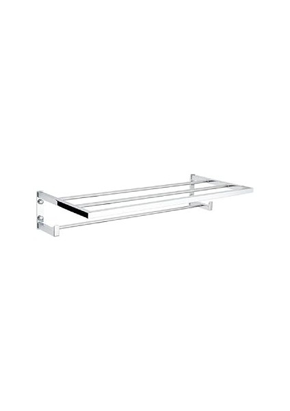 System Banyo Havlu Rafı Krom Renk 264X104X590 mm