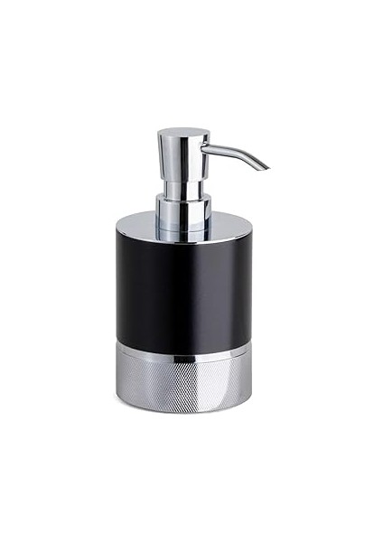 System Tezgah Üstü Sıvı Sabunluk 250 ml Krom-Siyah Renk 160X80X103 mm Krom Tek Ebat BA2005 006 Cr-A