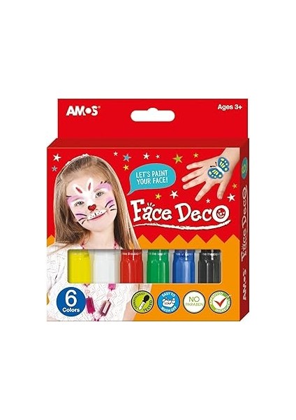 Amos Yüz Boyası 6 Renk