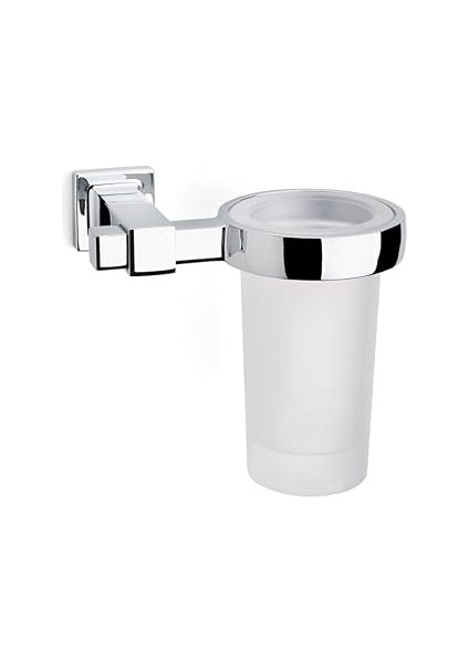 System Q-Lıne Duvara Monte Diş Fırçalığı Krom Renk 129X102X131 mm