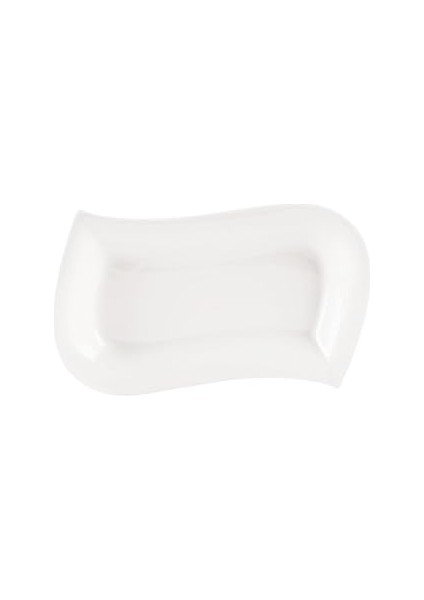 04A+P013055 Perspective Kayık Tabak, Porselen