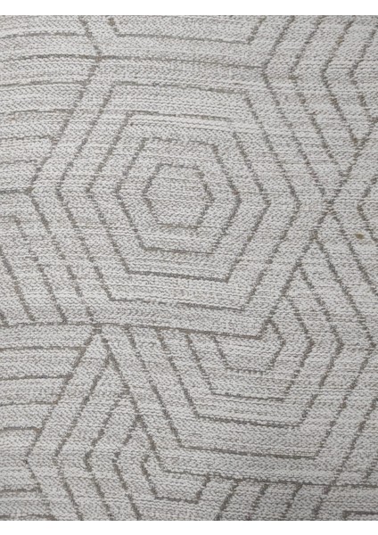 Modern Zarif Şönil Dokuma Kilim Krem rengi