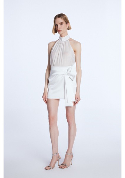 Mert Aslan Fiyonk Detaylı Mini Etek