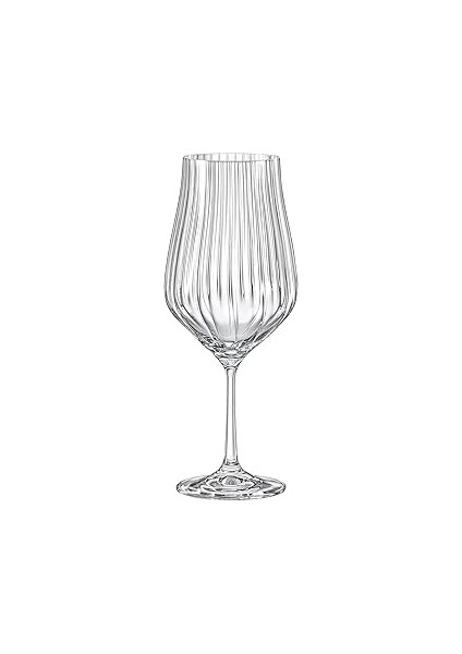 Crystalex Tulipa Optik Şarap Kadehi, Evrensel Şarap Kadehi Seti, Kırmızı Şarap Kadehleri, Süslü Cam