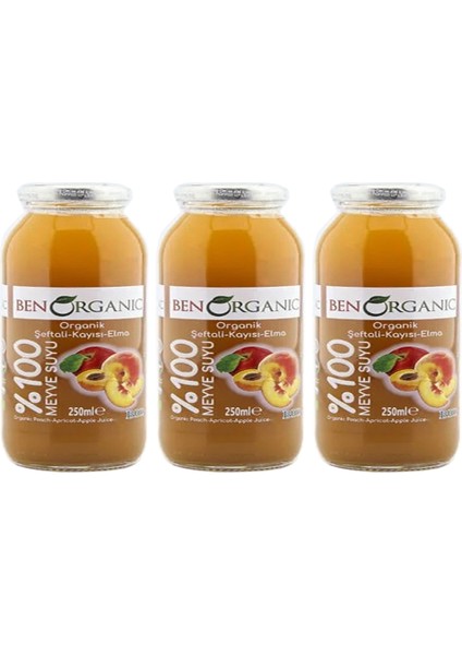 Kayısı & Şeftali & Elma Suyu 250 ml - 3'lü fiyatları