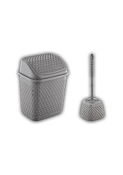 Smartware Katre Çöp Kovası ve Klozet Fırçası Terra