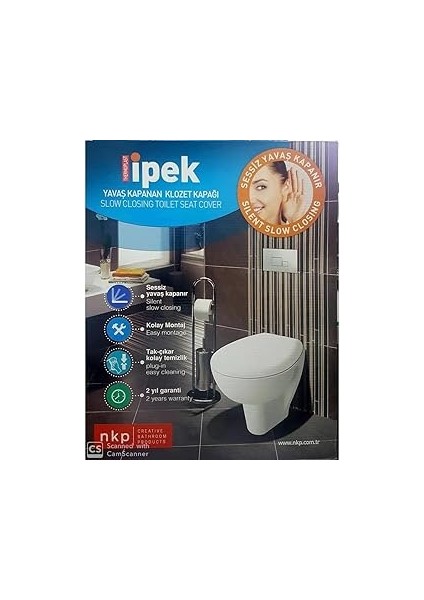 Nkp Tak-Çıkart Yavaş Kapanan Amortisörlü Klozet Kapağı