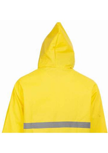Neon Pardesü Yağmurluk Iş Gğvenlik %100 Su Geçirmez Reflektörlü Fosforlu Neon Kumaş Pardesü modelleri