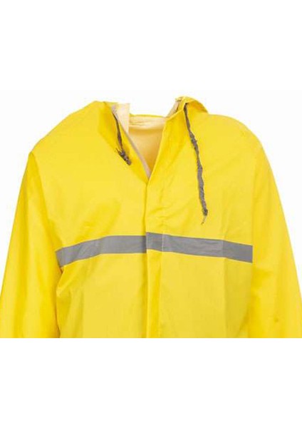 Neon Pardesü Yağmurluk Iş Gğvenlik %100 Su Geçirmez Reflektörlü Fosforlu Neon Kumaş Pardesü fırsatları