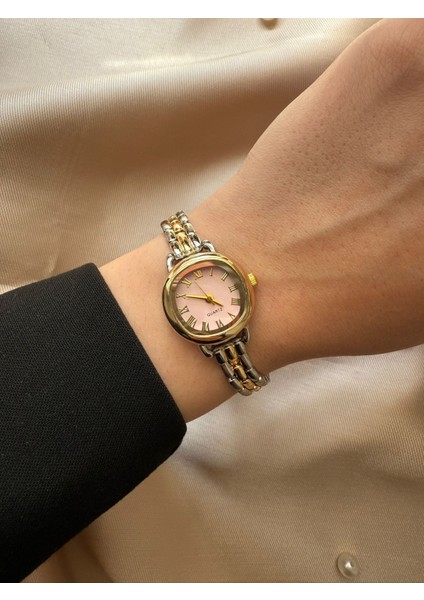 Retro Minimal Boncuk Kordon Vintage Kadın Kol Saati