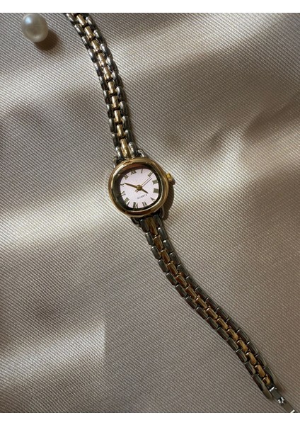 Retro Minimal Boncuk Kordon Vintage Kadın Kol Saati