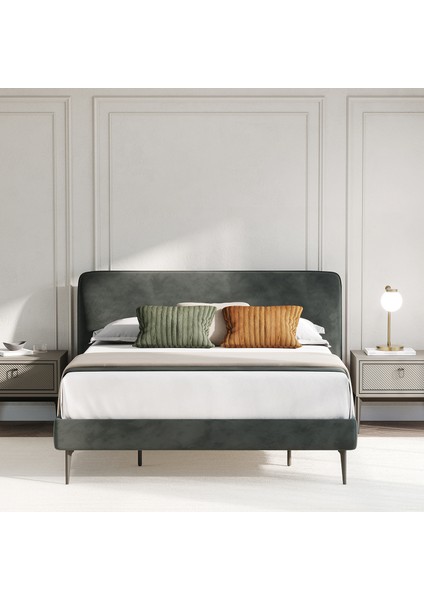 Hera Başlıklı Karyola 2'li Set - Yeşil fiyatları