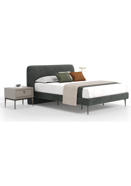 Hera Başlıklı Karyola 2'li Set - Yeşil modelleri