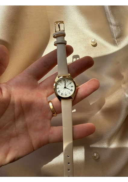 Retro Minimal Deri Kordon Vintage Kadın Kol Saati