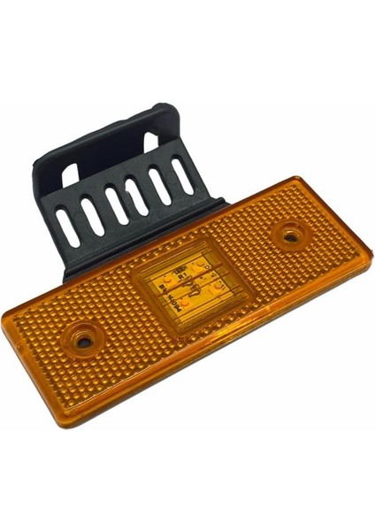 12V-24V YAN SİNYAL LAMBASI DORSE SİDE MARKER SARI (4 LEDLİ) (110*42 MM) E9