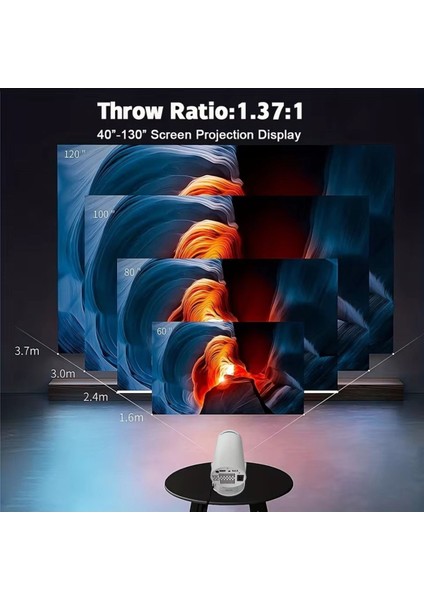 AMX100 Android 11 Mini Projektör | Wifi & Bluetooth Destekli | Akıllı Ev Sineması Projeksiyon Cihazı modelleri