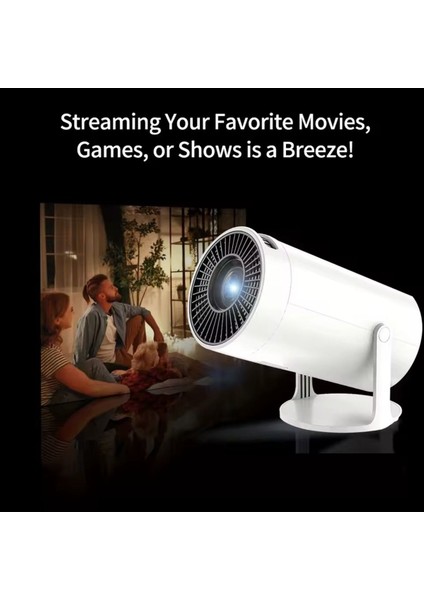 AMX100 Android 11 Mini Projektör | Wifi & Bluetooth Destekli | Akıllı Ev Sineması Projeksiyon Cihazı fırsatları