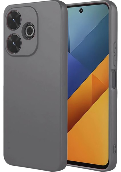 Xiaomi Redmi 13 4g Kılıf Nano Içi Kadife Silikon - Gri Zrnet