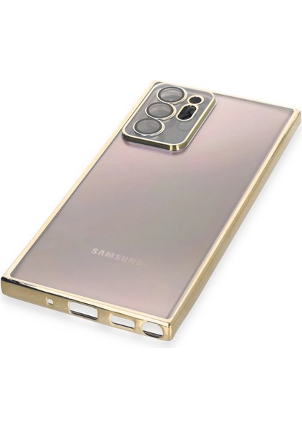 Samsung Galaxy Note 20 Ultra Kılıf Razer Lensli Silikon - Gold Zrnet