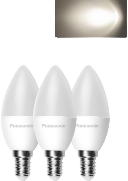 4,9W (40W) LED Mum Ampul Günışığı - 4000K E14 3 Adet