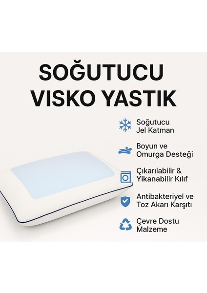 Gelcell Visco Jel Ortopedik Soğutucu Terletmeyen Yastık fiyatları